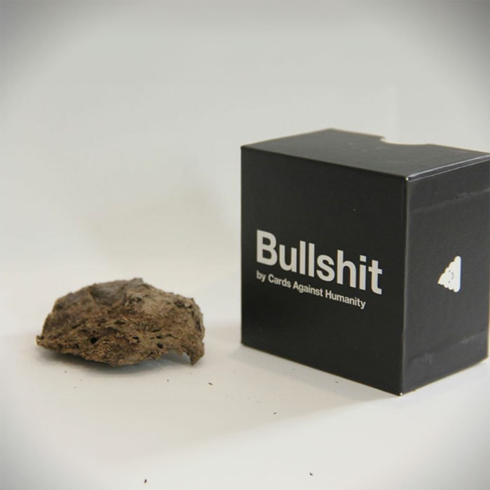 Cards against humanity sold poo.