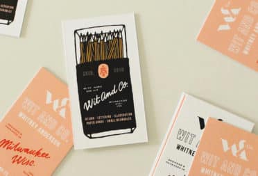 Wit and Co typography business cards