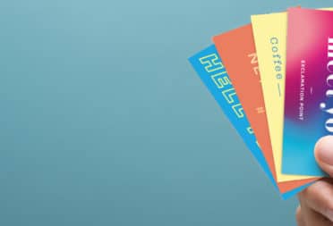 4 colorful Business Cards