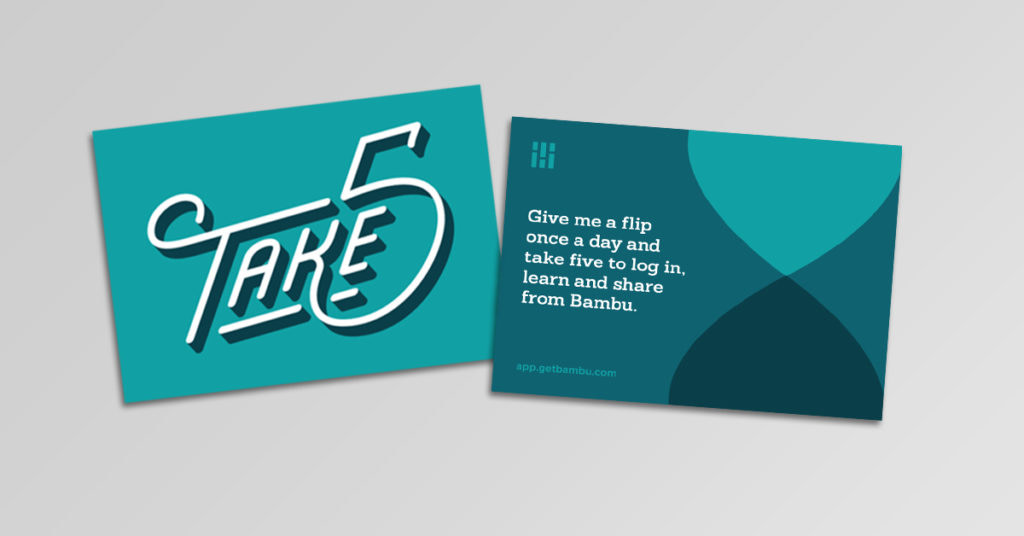 Sprout Social business card design