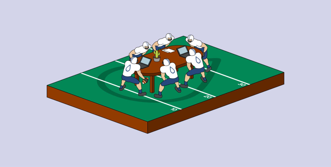 Illustration of an athletics track
