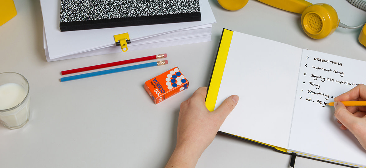 Writing list in notebook