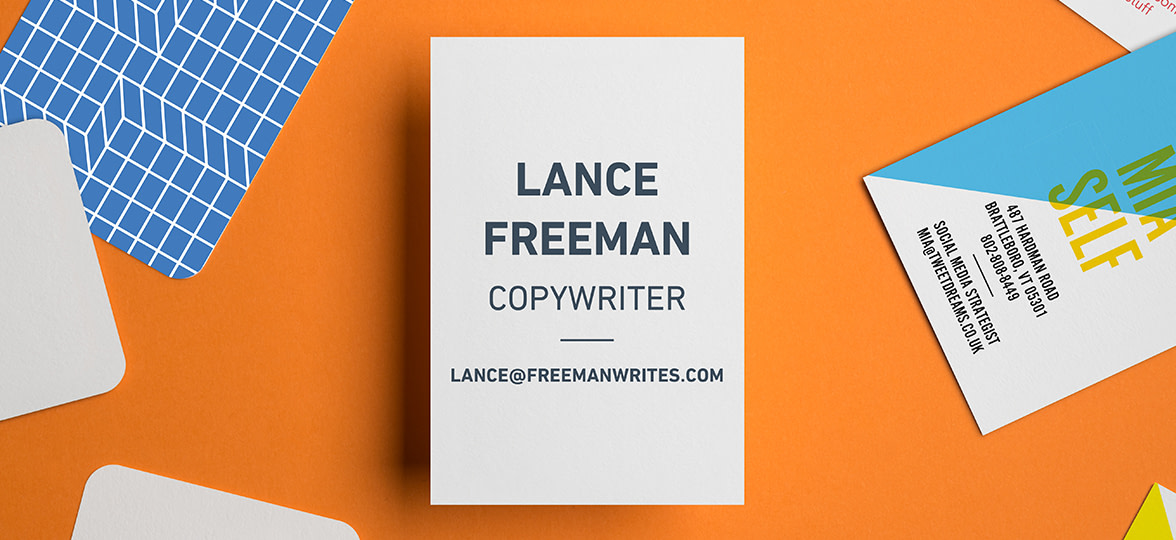 Copywriter business card