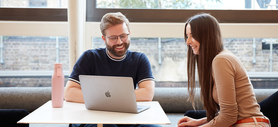 Our Design Services team working on a project for our MOO business plan customers