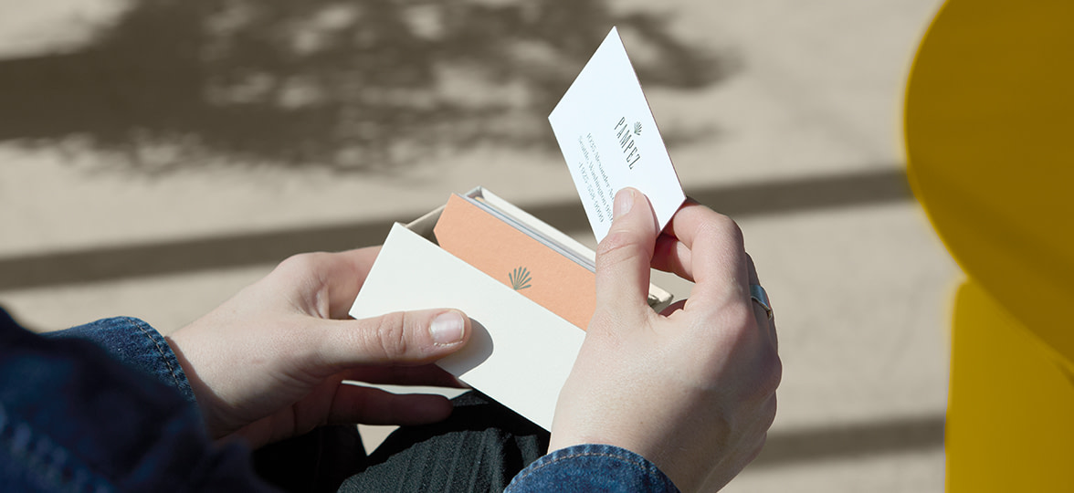 Luxe Business Cards in Box set holder.