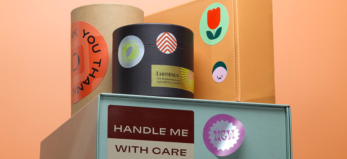 Uncoated vs coated paper stickers.