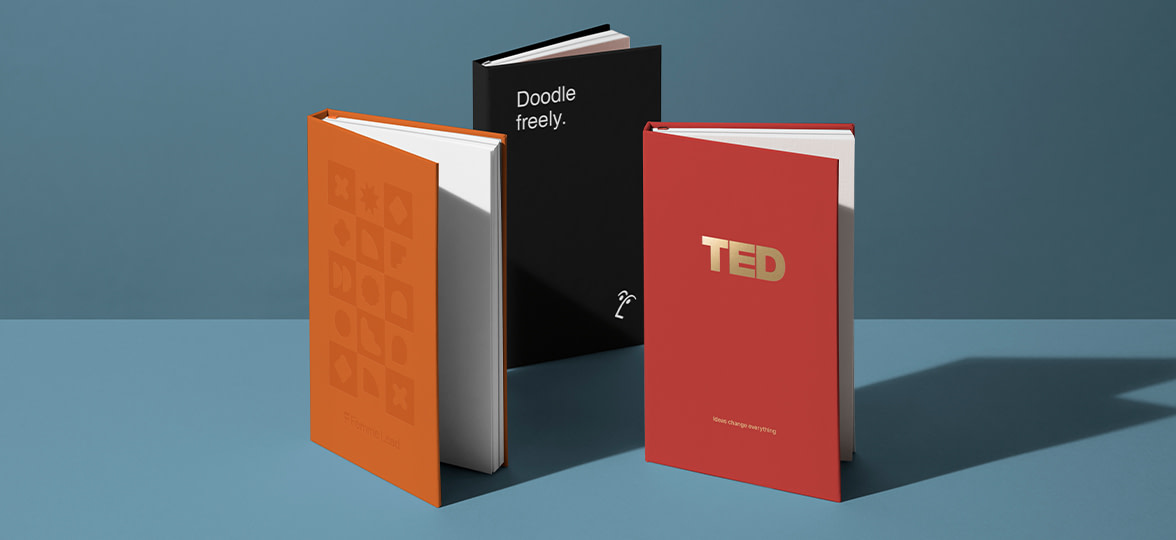 Notebook cover designs by MOO