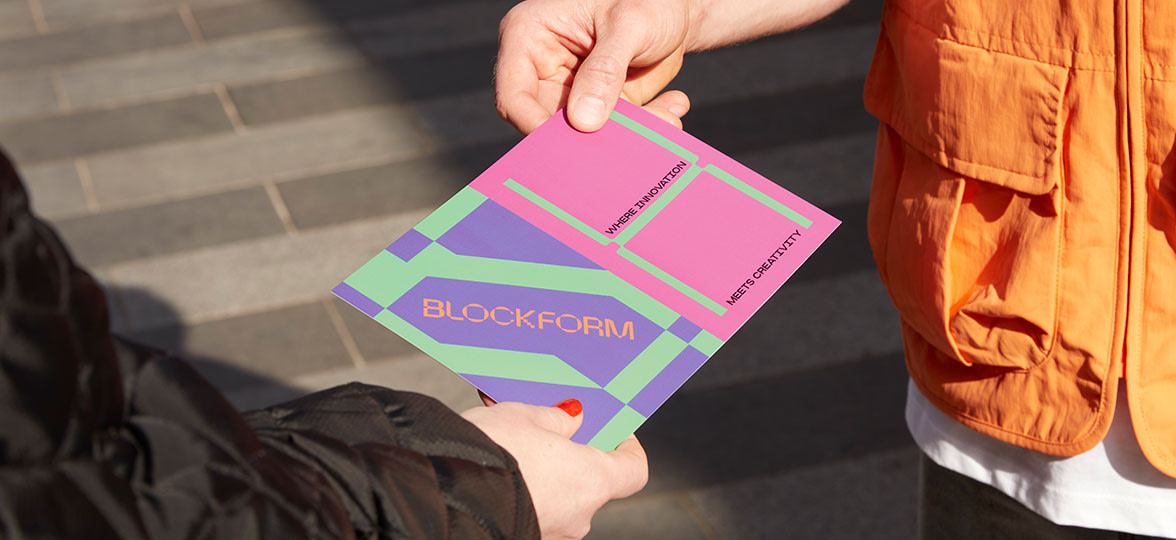 Person handing out Flyer.