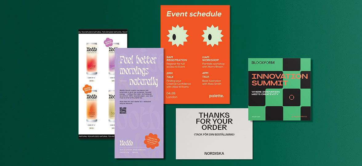 Different Flyer sizes and designs.