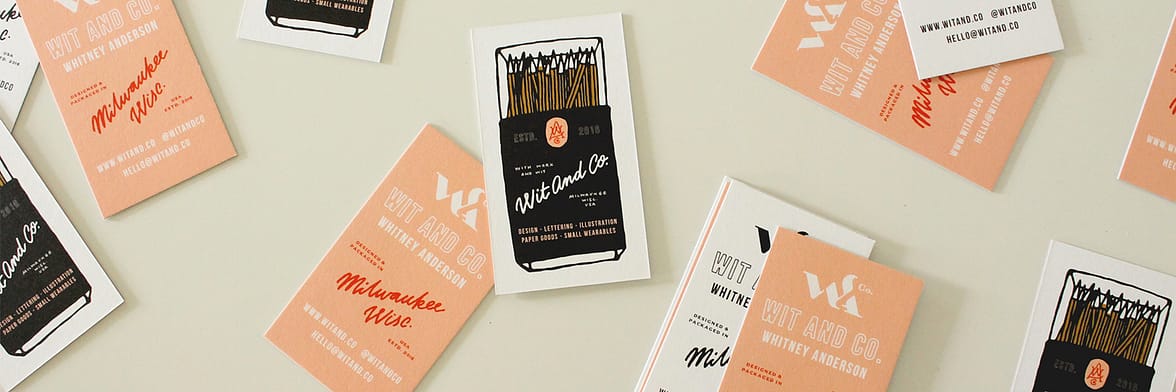 Wit and Co business cards