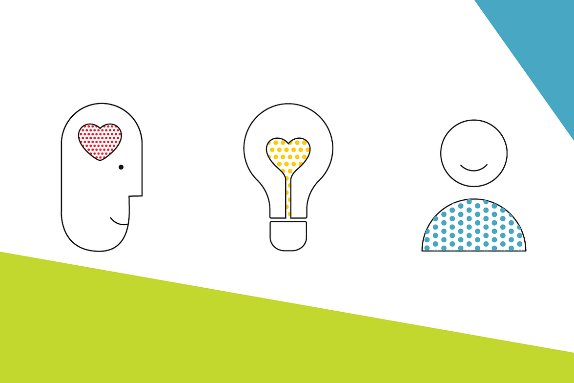 Illustration showing a lightbulb idea moment