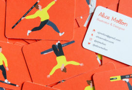 Alice Mollon illustration business cards