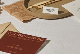 Seasonal table featuring print products.