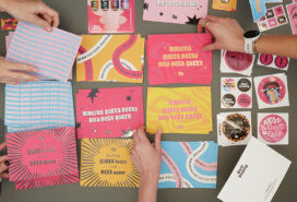 Great design capture in marketing materials for Queer Brewing Ltd