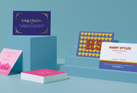 A selection of branded business cards designs by our Design Services team