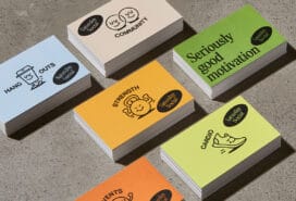 A selection of vibrant Business Card designs printed by MOO