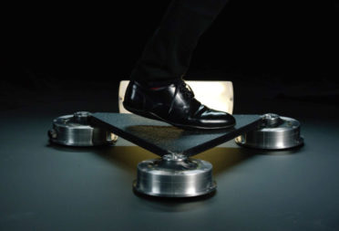A man standing on a Pavegen tile