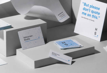 Collection of Luxe paper products made of premium paper including business cards, letterhead and postcards by MOO