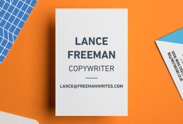 Copywriter business card