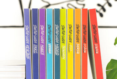 Colorful startup guides