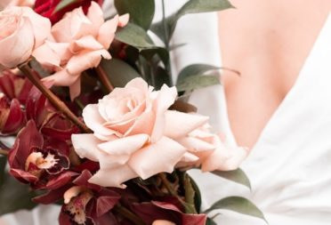 Wedding bouquet by Rooted in Rosemary floral design studio in Oxford