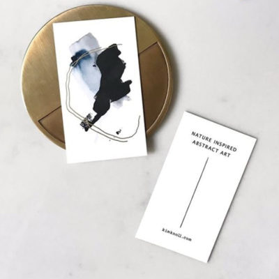 Kin Knoll minimal business card designs