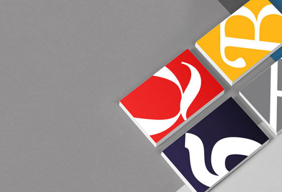 Monotype business cards