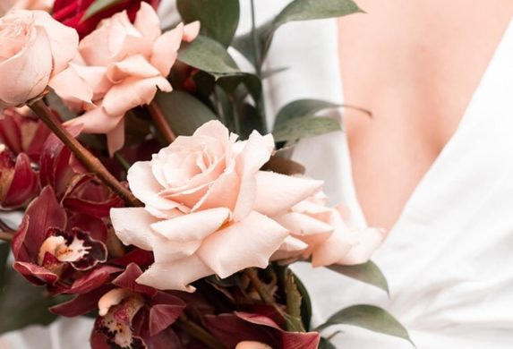 Wedding bouquet by Rooted in Rosemary floral design studio in Oxford
