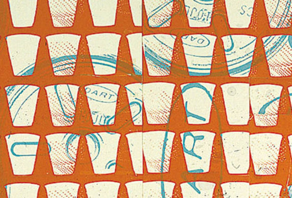 Pattern from the What goes around comes around project poster by Sophie Thomas and Kristine Matthews at RCA