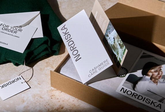 Brochures used to nail packaging inserts