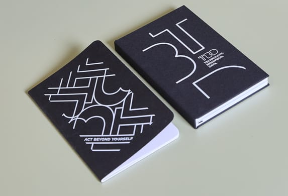 Branded Hardcover Notebook and Softcover Journal.