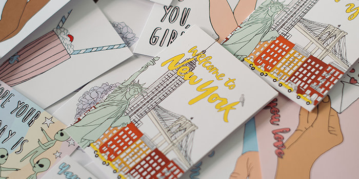 Hand Plus Heart greeting cards
