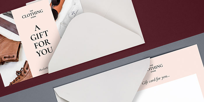 Gift cards and envelopes