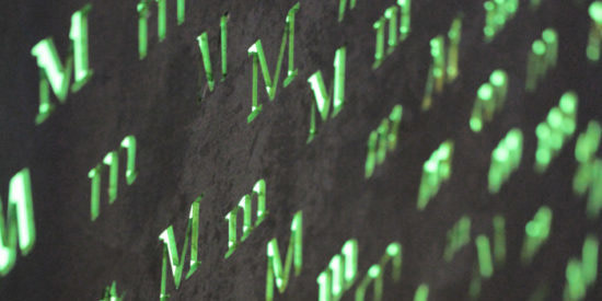 Monotype office detail