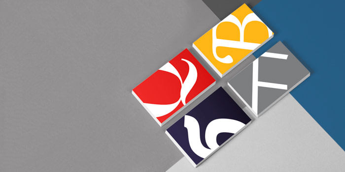 Monotype business cards