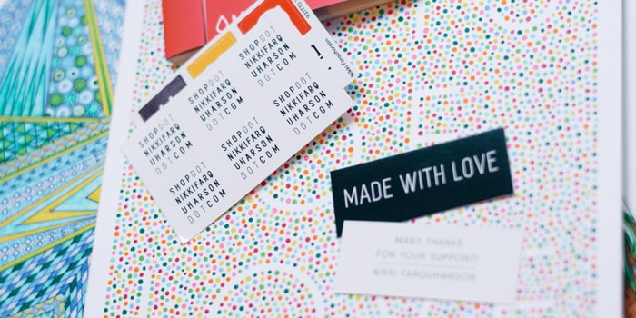 Business Cards and Thank You MiniCards by Nikki Farquharson