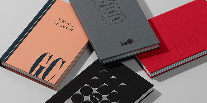 A selection of branded notebook gifts for different types of business