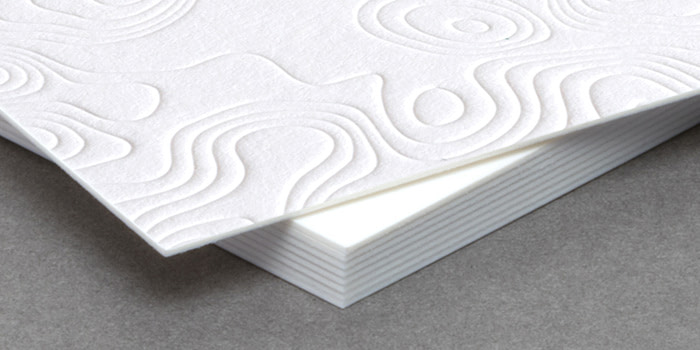 MOO Letterpress, a great options for thick business card printing with our White Luxe paper stock