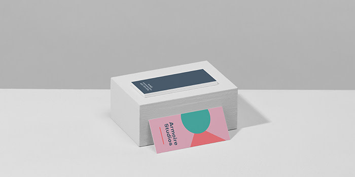 MOO minicard design for a game changing brand