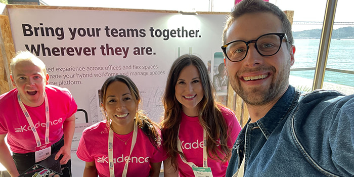 Kadence employees at trade show.