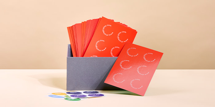 Postcards in Display Box.