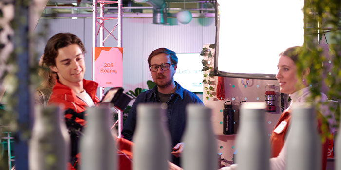 Behind the scenes.