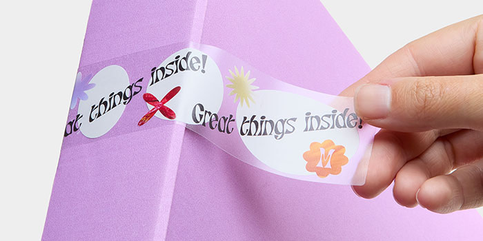 Clear label on packaging.