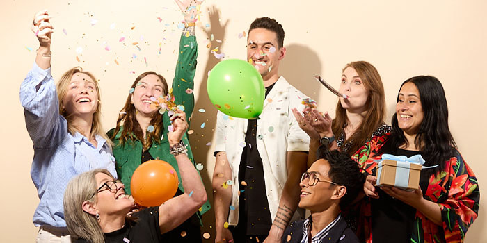 Some members of the customer service team at MOO.com