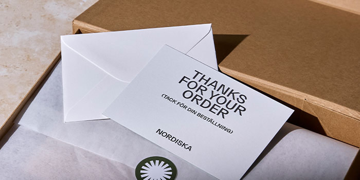 An ecommerce order packaged up and ready to ship