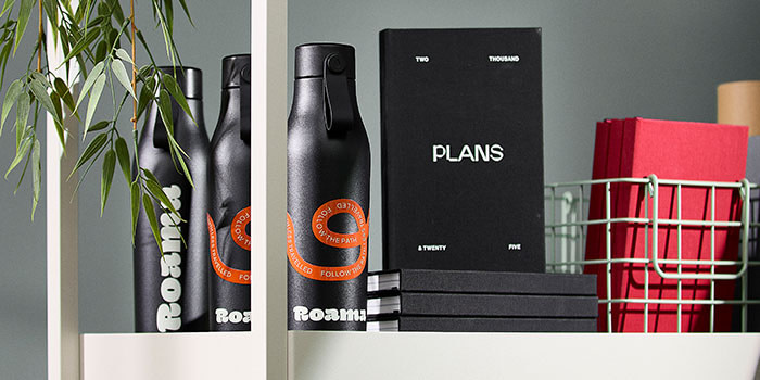 Cohesive branded merch.