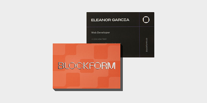 Two custom designed Business Cards.
