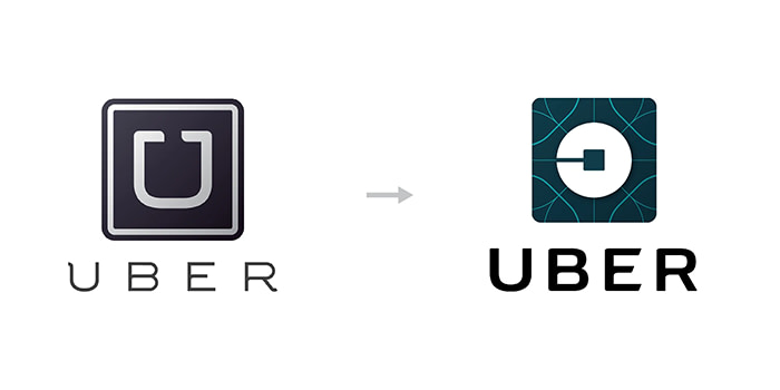 Uber old logo and rebranded logo