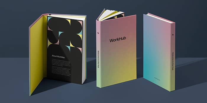 A corporate Notebook design designed by a member of the MOO team