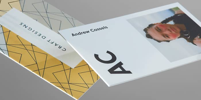 MOO Super business cards for a craft and design brand